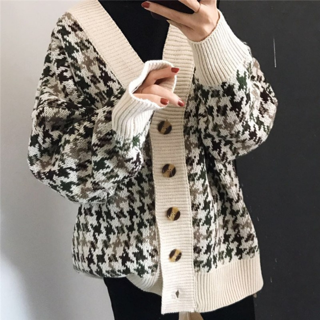 Lattice Knitted Cardigan