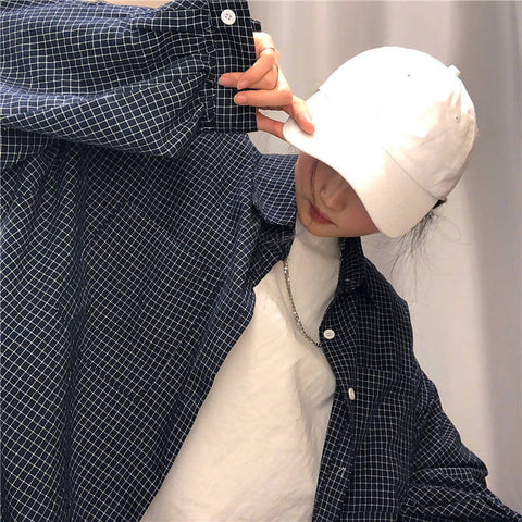 Camisas clásicas a cuadros de manga larga 