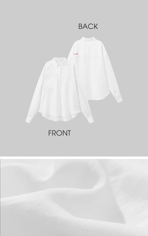 Deconstructed Cut Long Sleeve Shirt
