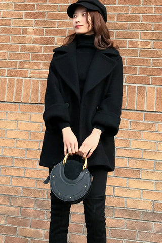 Retro Wool Blends Thickening Coat