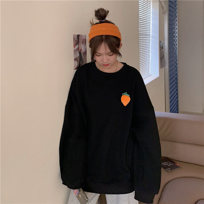 Adjustable Pocket Carrot 3D Long Sleeve Shirt