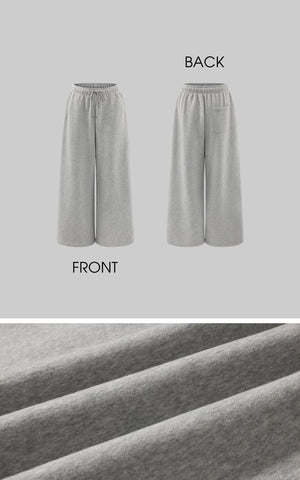 Fleece Wide Leg Sweatpants Oversized Street Style Joggers