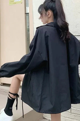 Stand Collar Style Solid Basic Jacket