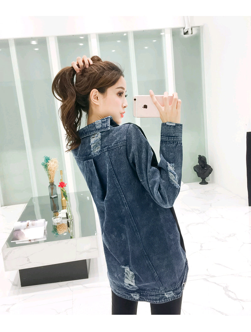 Combine Denim Patchwork Sweatshirt