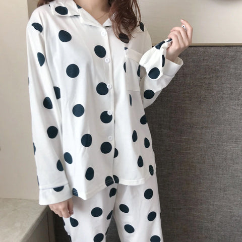 Polka Dot Pattern 2Pcs Pajamas Set