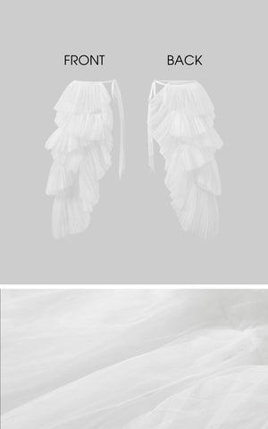 Asymmetric Layered Skirt Set