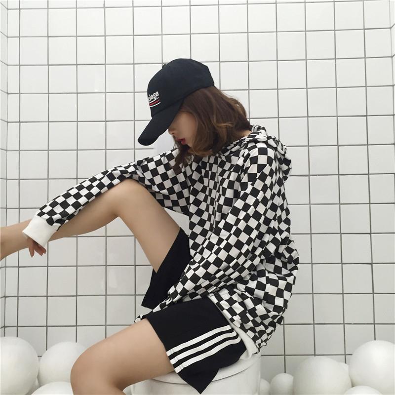 Checkerboard Plaid Hoodie