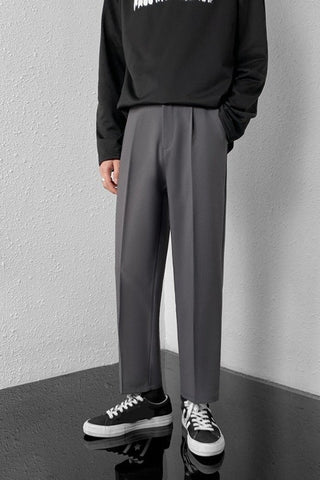Casual Solid Color Straight Ankle Length Long Pants