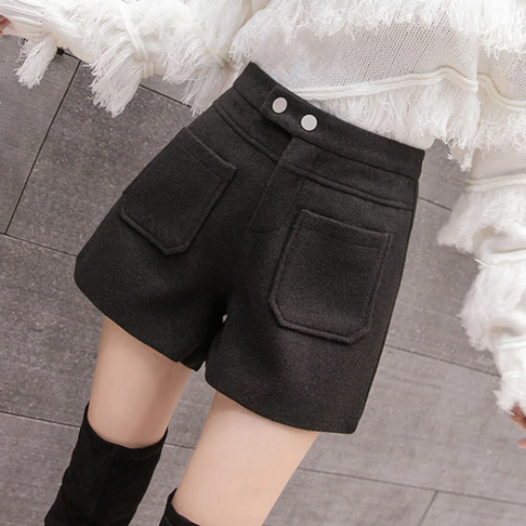 Casual Wool Pocket Pants