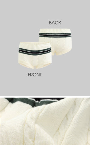 Vintage Striped Knit Shorts