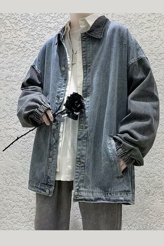Double Colors Combined Retro Denim Jackets