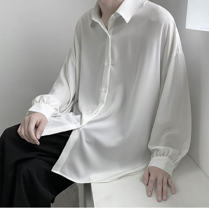 Long Sleeve Loose Casual Men Shirt