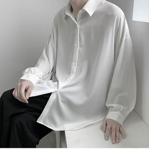 Long Sleeve Loose Casual Men Shirt