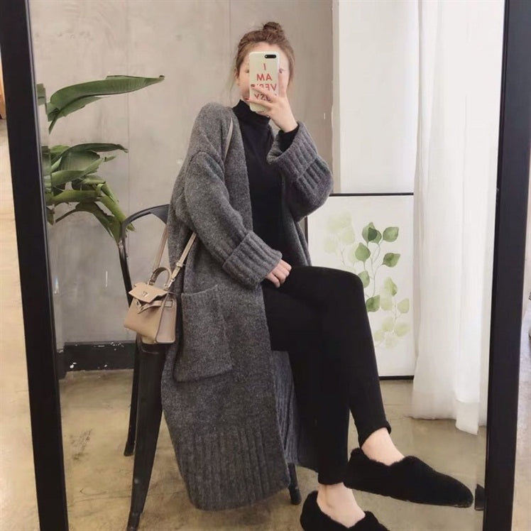 Casual Knitted Long Cardigan Sweater