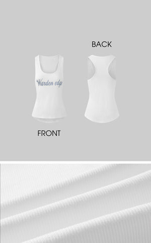 Ribbed Cotton Slim Racer Tank Top