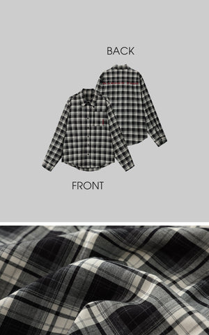 Deconstructed Plaid Shirt