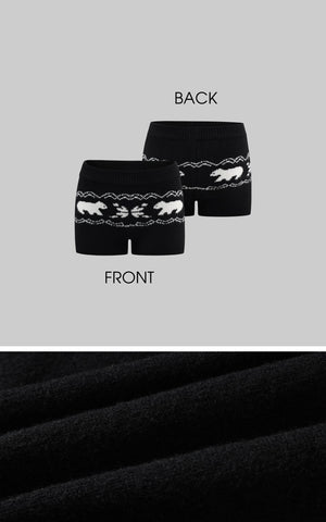 Polar Knit Hoodie & Shorts Set