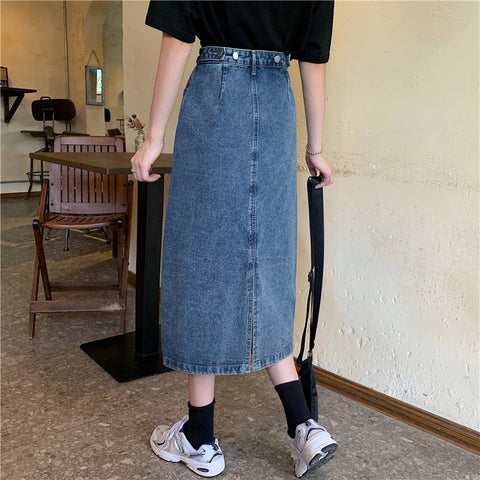 Casual Loose Long Jeans Skirts