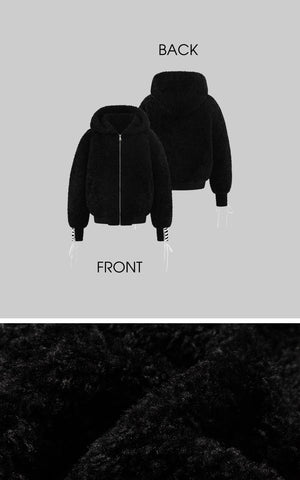 Textured Fleece Hoodie