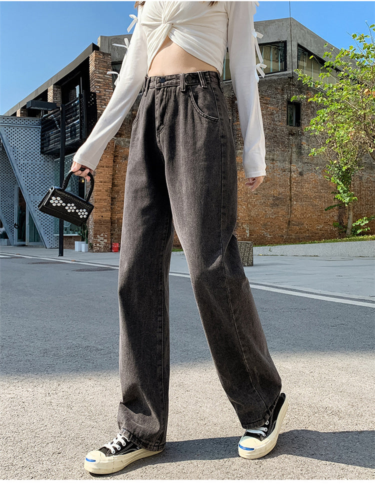 Loose Wide Leg Vintage Long Jeans Pants