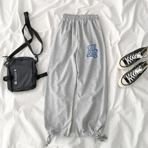 Cute Bear Printed Jogger Sweatpants