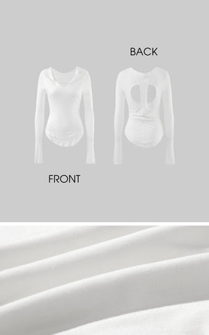 Cutout Layered Long Sleeve Tee
