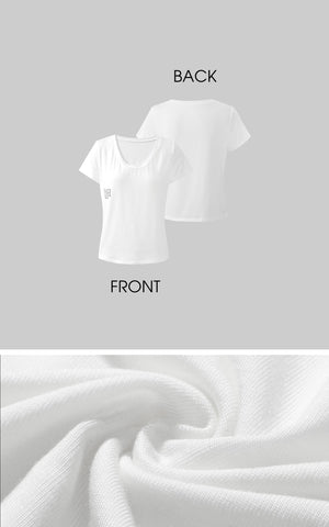 Scoop Neck Graphic Tee Slim Fit