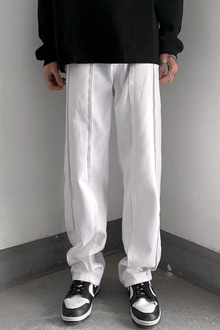 Loose Hip Hop Striped Men Jeans Pants