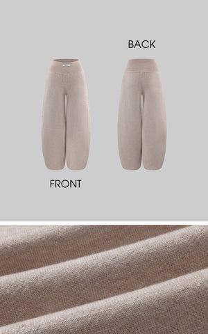 Knit Cardigan Tank and Wide Leg Pants Set