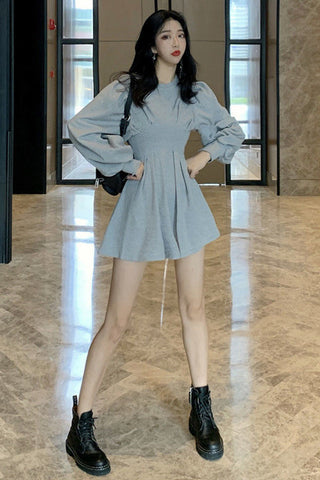 Long Sleeve Abdomen Casual Dress