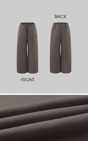 Fleece Lined Relaxed Fit Straight Sweatpants