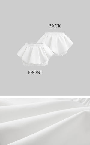 A-Line Peplum Skirt Shorts