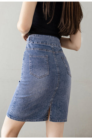 High Waist Slim Office Jeans Skirts