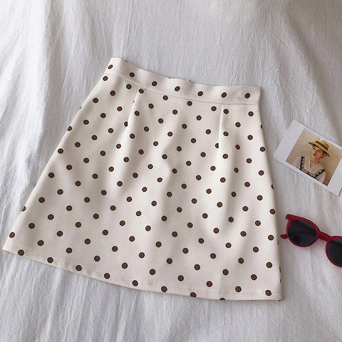 Sexy Polka Dot Skinny Bodycon Skirt