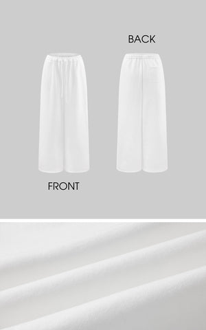 Wide-Leg Fleece Sweatpants