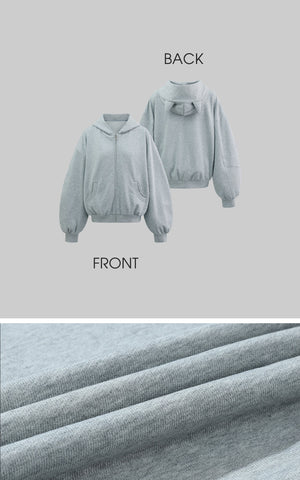 Grey-Blue Hoodie Sweatpants Set