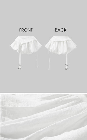 Asymmetric Layered Skirt Set