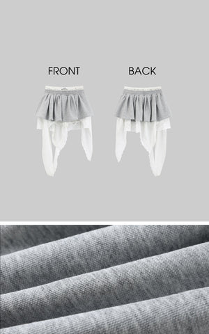 Grey Contrast-Layered Lounge Set