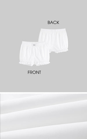 White Bloom Shorts