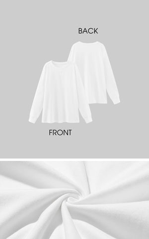 Oversized Cotton Long Sleeve T-Shirt