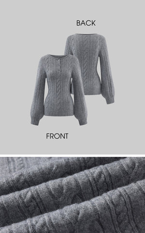 Cable Knit Sweater & Shorts Set with Matching Leg Warmers