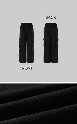 Rupture-Waist Oversized Cargo Pants