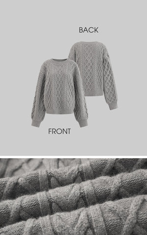 Grey Lazy Chic Sweater Set