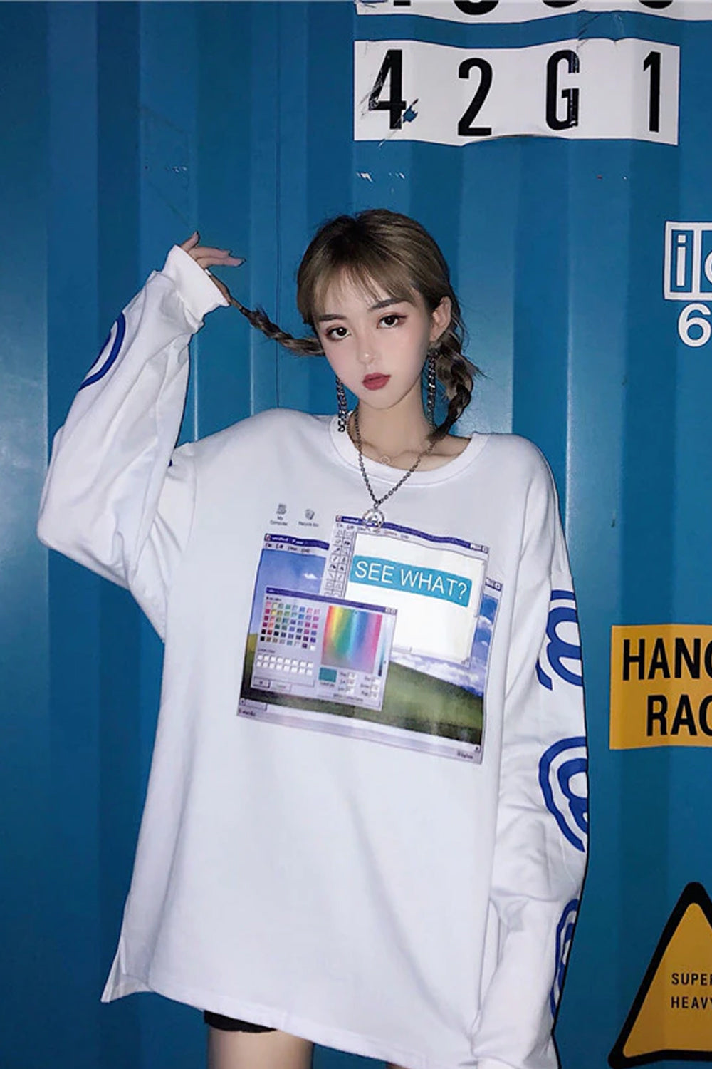 See What Windows Paint Long Sleeve Shirt