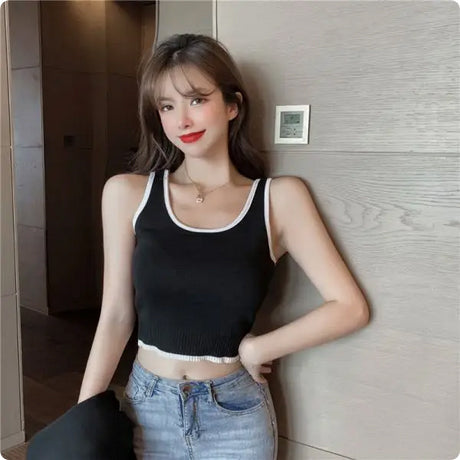 Long Sleeve Color Block Thin Cardigan Set