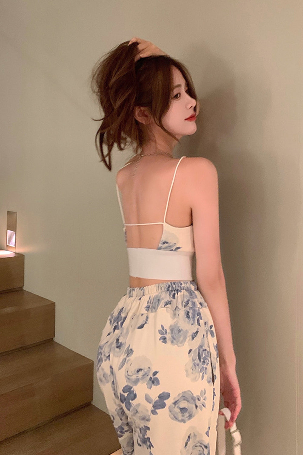 2 Piece Floral Pattern Casual Sets