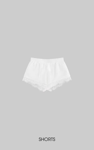 Silk Lace-Trim Cami & Shorts Set
