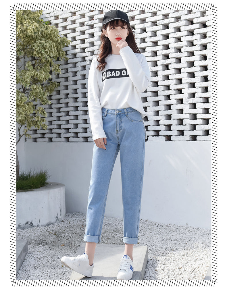 4 Colors Basic Long Jeans Pants