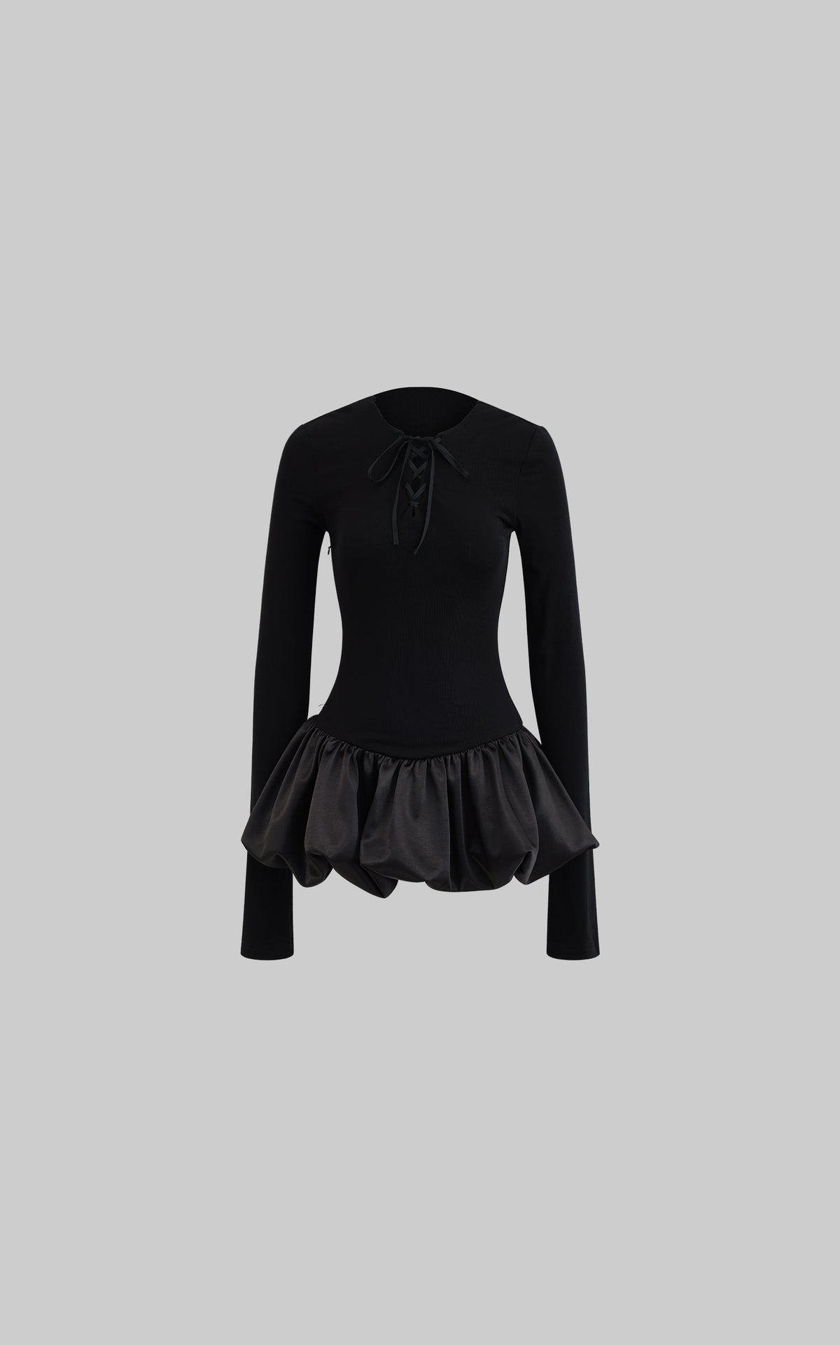 Puff Hem Dress