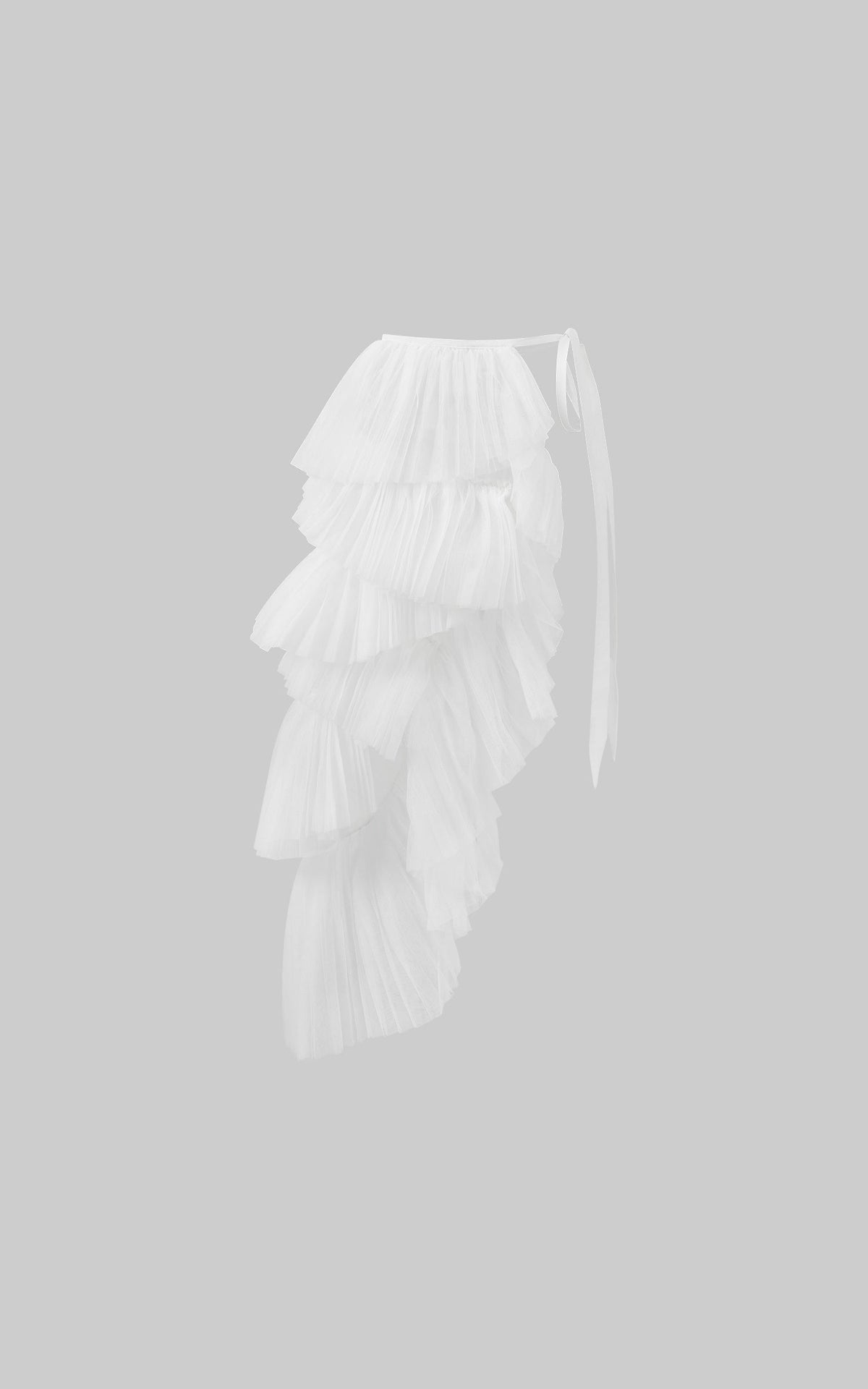 Asymmetrical Layered Tulle Skirt